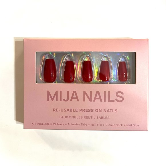 *BOGO* Red Coffin Reusable Press-on Nails - Picture 3 of 6